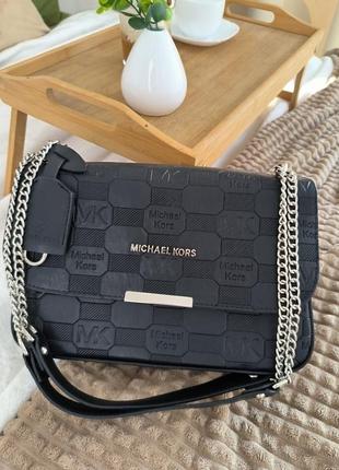 Сумка в стиле michael kors black1 фото