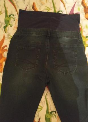 Уютные качественные джинсы беременным,моделируют фигуру,р. наши: 44-46 (38 евро)4 фото