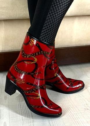 Акция! женские резиновые ботинки, сапоги недорогие украина