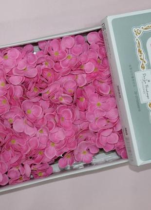 Рожева мильна гортензія lux для створення розкішних нев'янучих букетів і композицій з мила1 фото