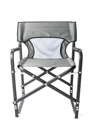 Алюминиевый складной стул "режиссёрский" для пикника и рыбалки серый vitan 30*15 мм