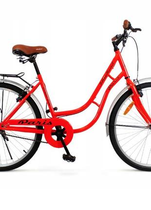 Городской велосипед heckler paris city, колесо 26", красний.2 фото