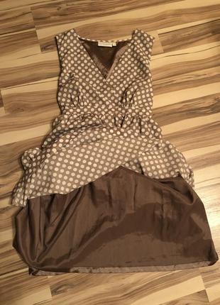 Красивое платье,сарафан в горох,подойдёт для беременных👗jojo maman bebe (великобритания🇬🇧)5 фото
