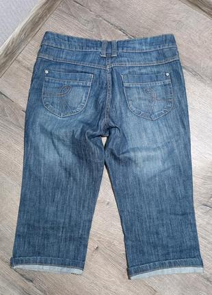 Мужские шорты бриджи джинсовые синие2 фото