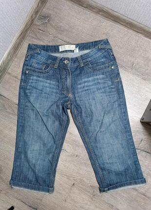 Мужские шорты бриджи джинсовые синие1 фото