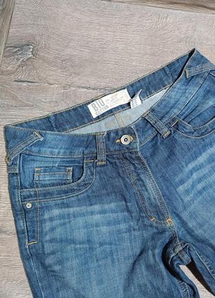 Мужские шорты бриджи джинсовые синие3 фото