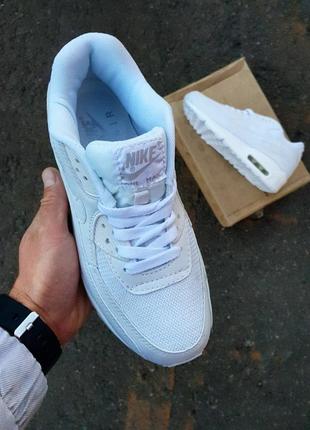 Nike air max 90 •white•3 фото