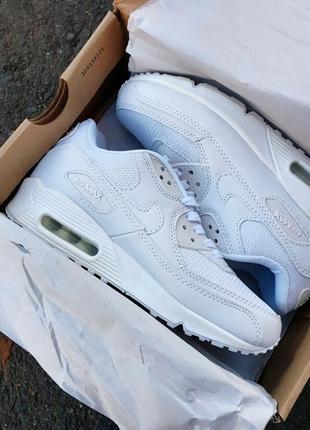 Nike air max 90 •white•4 фото