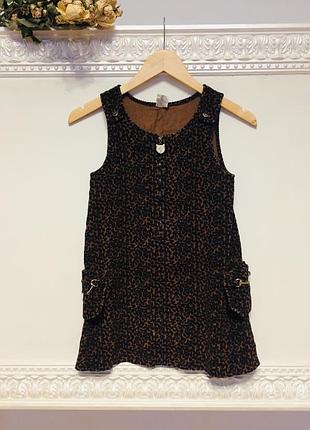 Сарафан на дівчинку з велюру