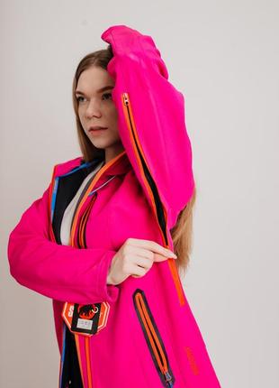 Куртка женская soft shell маламут розовая1 фото