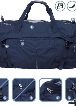 Сумка раскладная дорожная tucano compatto xl duffle синяя9 фото