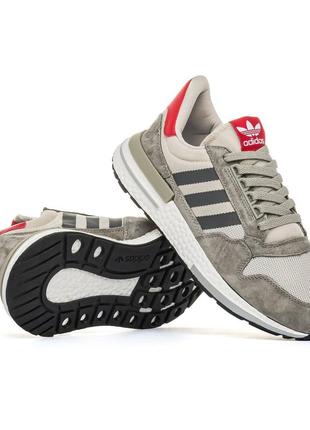 Adidas zx 500 grey1 фото