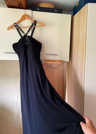 Платье вечернее, платье длинное, платье черная макси