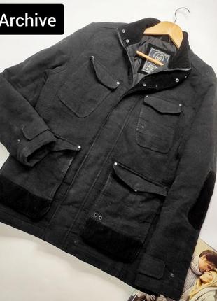 Куртка чоловіча тепла бомпер сірого кольору з накладними кишенями від бренду premium easy archive l