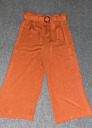 Брюки-юбка широкие