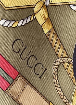 Шелковый платок gucci оригинал редкость винтаж5 фото