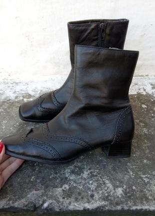 38р/ 25 классные актуальные черные кожаные ботинки челси,полусапожки .