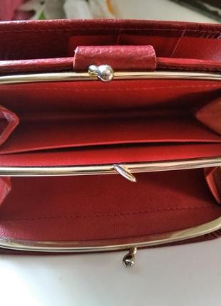 Кошелек кожаный, женский. италия