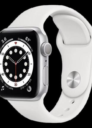 Apple watch 6 44mm silver aluminum case w. white sport b. (m00d3) — цена  16590 грн в каталоге Фитнес браслеты ✓ Купить товары для спорта по  доступной цене на Шафе | Украина #130701048