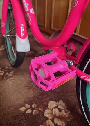 Розовый велосипед для девочки4 фото