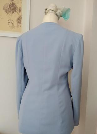 Жакет пиджак светло-голубой3 фото