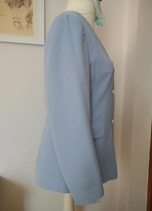Жакет пиджак светло-голубой4 фото