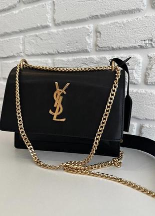 Женская сумка yves saint laurent ysl 22*17*7 черная