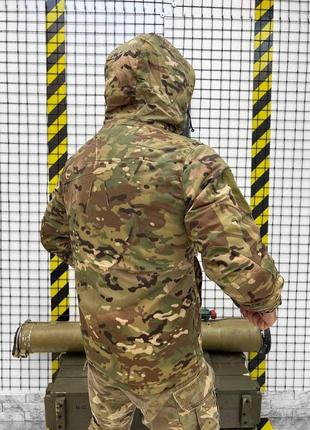 Тактична куртка мультикам омні хіт multicam omni heat ріп стоп військова камуфляжна з капюшоном8 фото