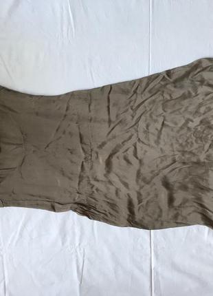 Шелковое длинное платье шелк италия silk мокко тауп8 фото