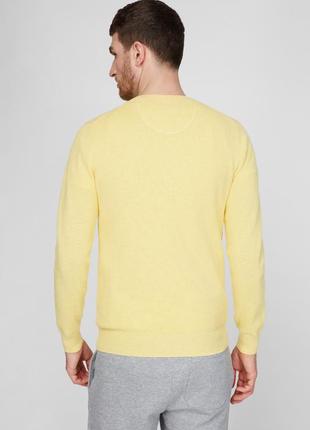 Яркий брендовый джемпер gant cotton pique yellow jumper2 фото