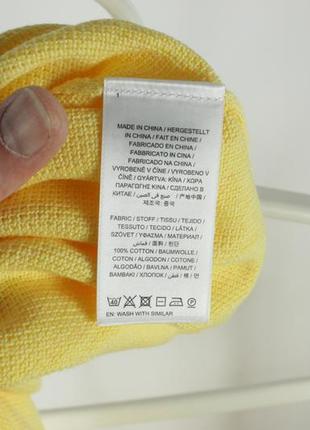 Яркий брендовый джемпер gant cotton pique yellow jumper9 фото