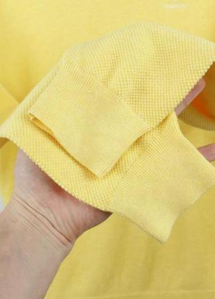 Яркий брендовый джемпер gant cotton pique yellow jumper7 фото