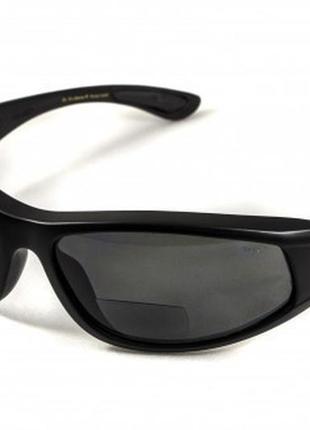 Окуляри біфокальні поляризаційні (захисні) bluwater winkelman-2 polarized (+2.0 bifocal), (gray) чорні2 фото