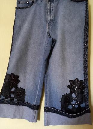 Новые джинсы-капри размер 14 наш гдето48- 50-521 фото