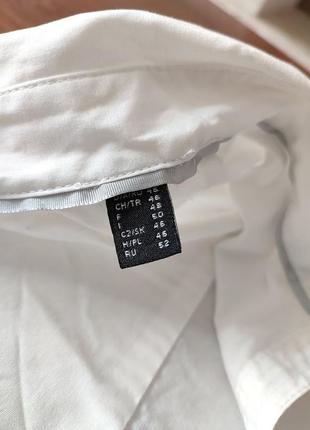 L 46 eur.белая хлопковая рубашка tcm tchibo8 фото