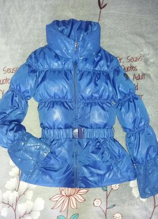 Куртка синяя короткая