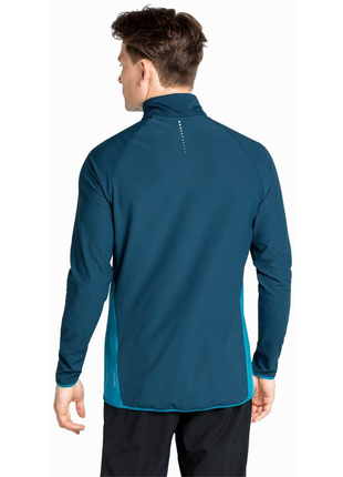 Спортивна вітровка odlo zeroweight warm hybrid jacket man blue2 фото