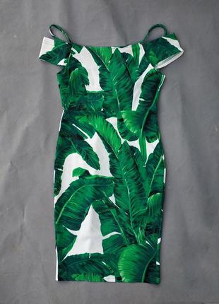 Соковита тропічна міді сукня uk122 фото