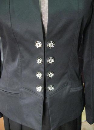 Элегантный чёрный пиджак romstyle (украина)3 фото