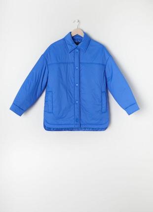 Куртка рубашка парка пальто оверсай с капюшоном теплое деми базовое