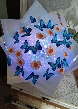Букет с бабочками. отличный подарок как для любимой девушки так и для мамы, или для учителя2 фото