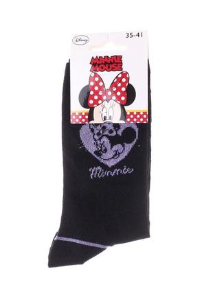 Носки disney minnie clear minnie head in heart 1-pack 35-41 black/purple 13843651-42 фото