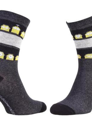 Носки minions stripes on shaft  minion 1-pack 36-41 dark gray 13890131-8