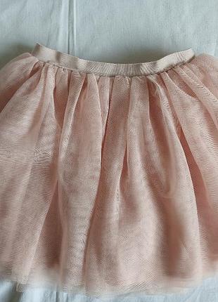 Фатинова рожева спідниця юбка 4-6р mango zara hm