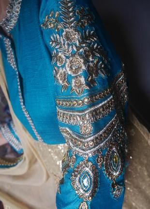 Индийский восточный костюм, пентджаби, туника, сари.6 фото