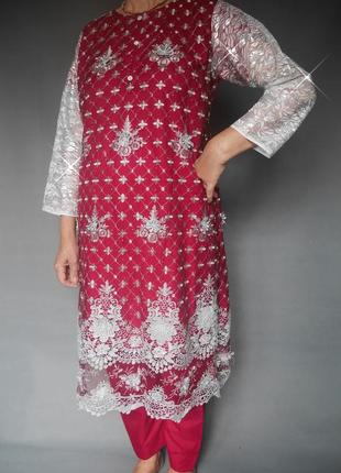 Индийский восточный костюм, пенджаби, туника, сари.