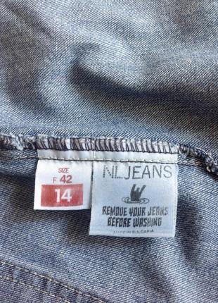 Стильная джинсовая юбка макси   💯% коттон размер 149 фото