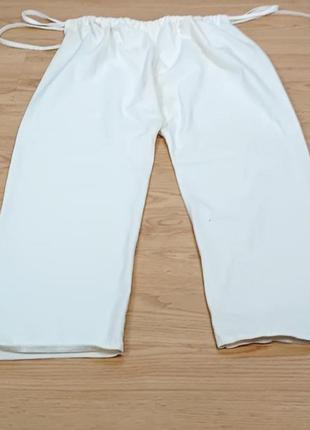 Котоновые брюки на утяжках