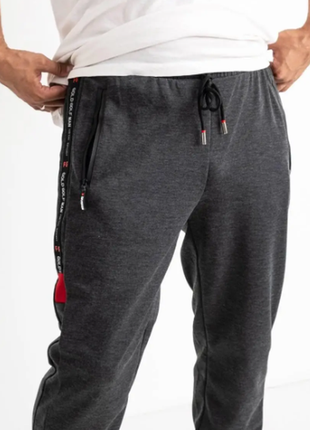 Спортивные штаны мужские с карманами двунитка 48-50,52-54,54-56 rin5037-360iве2 фото