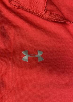Беговая женская красная спортивная тренировочная кофта свитшот термо лонгслив under armour4 фото